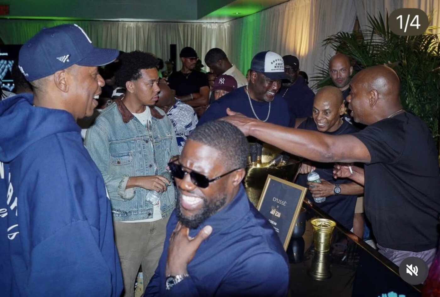 Don Pooh with Jay-Z, Dave Chappelle and friends at an event